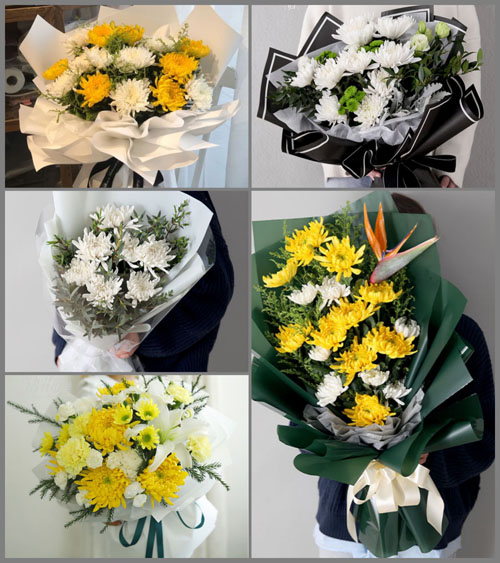 江苏南通启东市汇龙镇民乐社区白事花束代送
